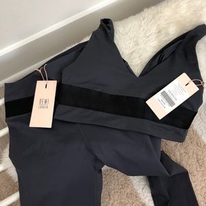 Demo Lovato Athletic set, leggings and sports bra